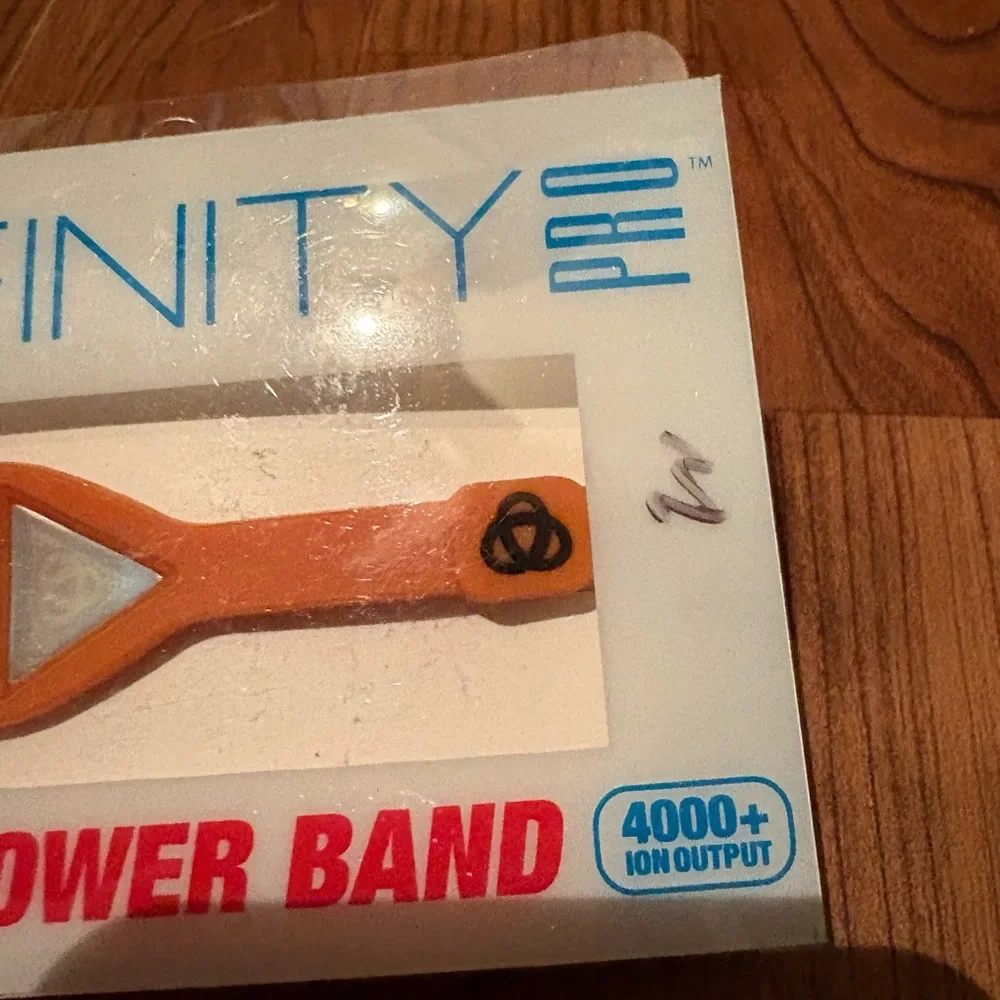 Infinity Pro Ionic Power Band in Orange new in box tourmaline crystal less pain